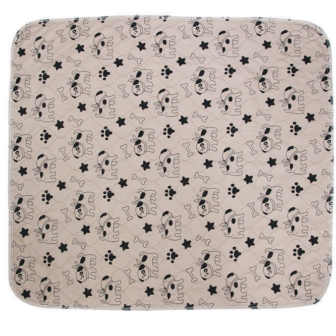 HKM-5916605 Pet Washable Reusable Polyester Urine Pads - Minimalist Print in Multiple Sizes (40x60, 70x80, 80x90cm)