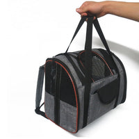HKM-5916989 Pet Carrier Basket for Dogs and Cats, Multi-Functional 300D Frosted Leather, Foldable Design, Soft and Medium Hardness