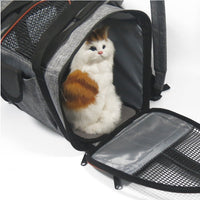 HKM-5916989 Pet Carrier Basket for Dogs and Cats, Multi-Functional 300D Frosted Leather, Foldable Design, Soft and Medium Hardness