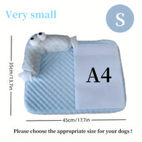 HKM-5918013 Big-Eyed Monster Design Breathable Pet Bed for Dogs and Cats - Non-Slip Summer Sleeping Pad for Home and Outdoor