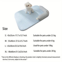 HKM-5918013 Big-Eyed Monster Design Breathable Pet Bed for Dogs and Cats - Non-Slip Summer Sleeping Pad for Home and Outdoor