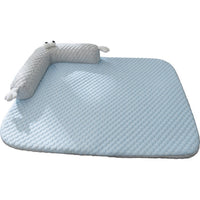 HKM-5918013 Big-Eyed Monster Design Breathable Pet Bed for Dogs and Cats - Non-Slip Summer Sleeping Pad for Home and Outdoor