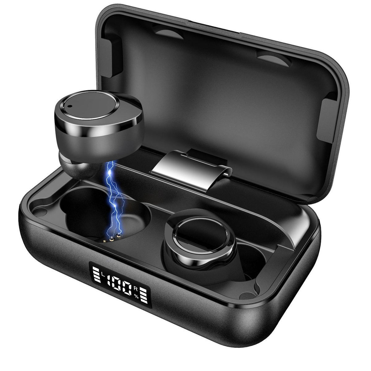 HKM-591827 Touch Control True Wireless Bluetooth Headset with 3000mAh Charging Case and 65mAh Earbuds Battery