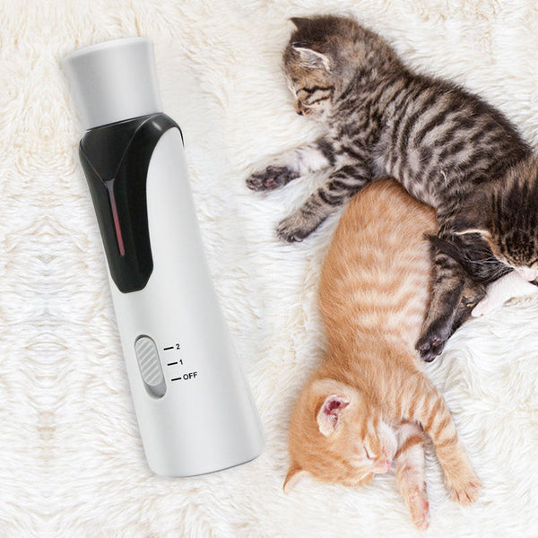 HKM-5918525 High-Power Electric Nail Polisher for Dogs and Cats - Rechargeable, Quiet Operation, Lightweight Design