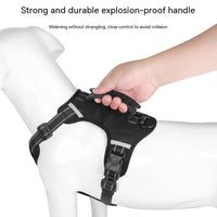 HKM-5919805 Reflective Vest-style Pet Harness with Explosion-proof Rope - 1.5M OxforD Cloth - Multiple Color Options