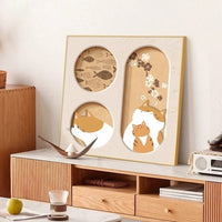 HKM-592019 Cute Cat Decorative Wall Art - Aluminum Alloy Frames in Various Sizes and Styles