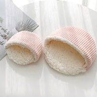 HKM-5920573 Warm Corduroy Cotton Velvet Hamster Nest Pet Bed in Pink, Blue, and Green - Small and Large Sizes Available