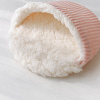 HKM-5920573 Warm Corduroy Cotton Velvet Hamster Nest Pet Bed in Pink, Blue, and Green - Small and Large Sizes Available