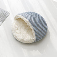 HKM-5920573 Warm Corduroy Cotton Velvet Hamster Nest Pet Bed in Pink, Blue, and Green - Small and Large Sizes Available
