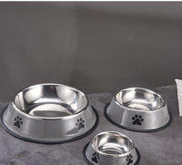 HKM-5920701 Stainless Steel Non-slip Cat and Dog Food Bowl in Multiple Sizes