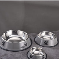 HKM-5920701 Stainless Steel Non-slip Cat and Dog Food Bowl in Multiple Sizes