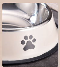 HKM-5920701 Stainless Steel Non-slip Cat and Dog Food Bowl in Multiple Sizes