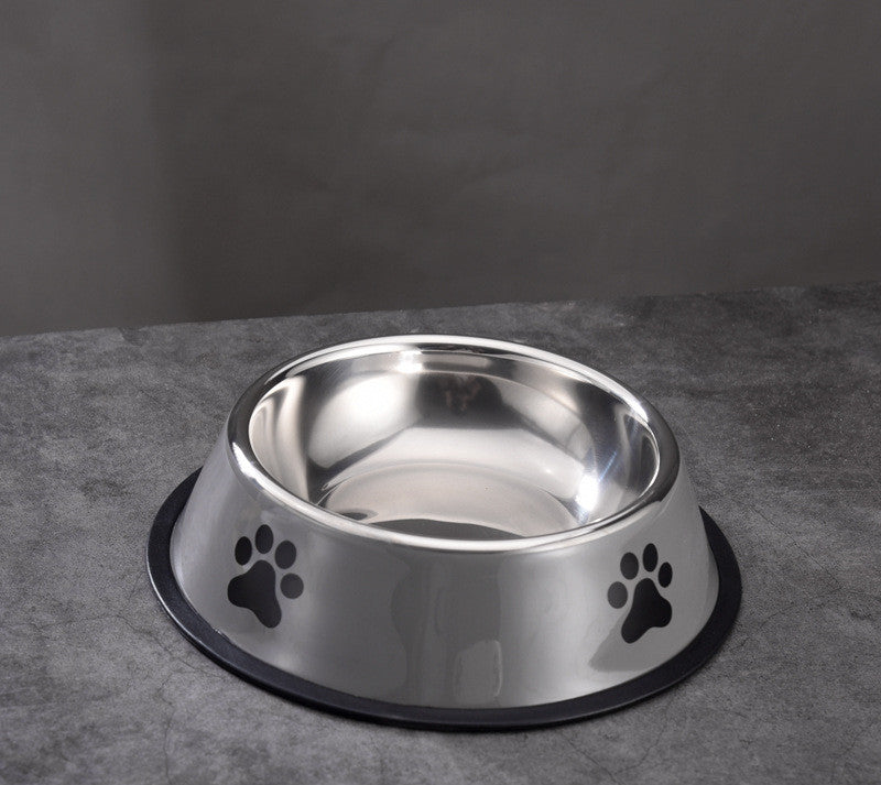 HKM-5920701 Stainless Steel Non-slip Cat and Dog Food Bowl in Multiple Sizes