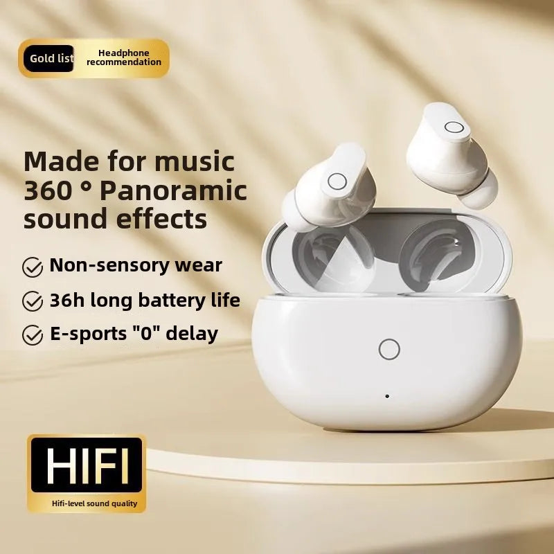 HKM-592083 Wireless In-Ear Earphones with LED Battery Indicator and Noise Cancellation, Compatible with iOS and Android