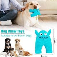 HKM-5921981 Durable Monster-Shaped Chew Toy for Aggressive Small Dogs with Teeth-Cleaning Slots