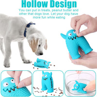 HKM-5921981 Durable Monster-Shaped Chew Toy for Aggressive Small Dogs with Teeth-Cleaning Slots