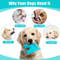 HKM-5921981 Durable Monster-Shaped Chew Toy for Aggressive Small Dogs with Teeth-Cleaning Slots