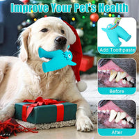 HKM-5921981 Durable Monster-Shaped Chew Toy for Aggressive Small Dogs with Teeth-Cleaning Slots