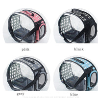 HKM-5922749 Portable Transparent Cat and Dog Backpack - Breathable, Foldable Pet Carrier with Four-Sided Mesh Panels, Small and Large Sizes Available