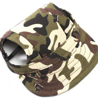 HKM-5922877 Camouflage Canvas Dog Sun Hat - Leisure Baseball Cap for Pets