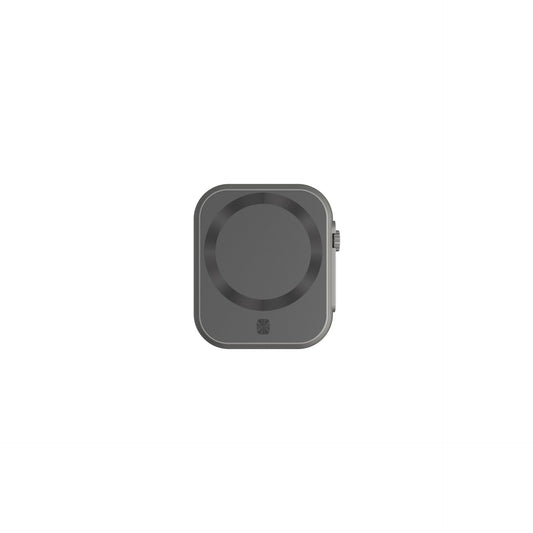 HKM-592467 Compact Three-in-One MagSafe Magnetic Wireless Power Bank - Gray/Black