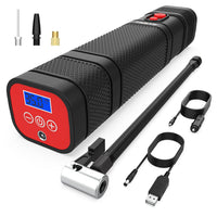 HKM-592595 Portable Mini Car Air Pump with Light - 12V, 0.62kg, Metal Construction, 1m Power Cord
