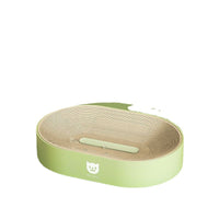 HKM-5926461 Corrugated Paper Cat Scratch Board - Available in Avocado Green, Cherry Blossom Powder, Star and Moon Purple, and Starlight White