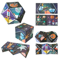 HKM-592659 Geometric Infinite Magic Cube 3D Fidget Toy - Stress Relief Puzzle for All Ages