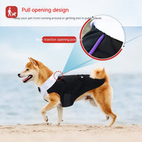 HKM-5928637 Elegant Dog Attire for Weddings and Parties ¨C Black and Gray Plaid, Multiple Sizes Available