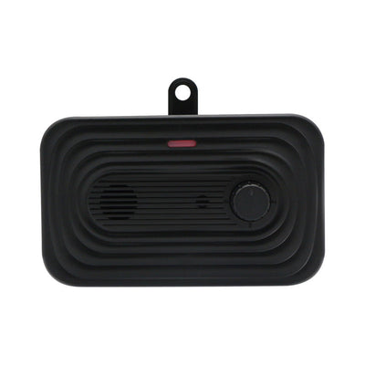 HKM-5929533 Outdoor Waterproof Ultrasonic Dog Bark Stopper, Automatic, Black Plastic