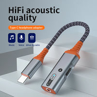HKM-592979 Type-C to 3.5mm Audio Adapter with Charging Port for iPhone 15