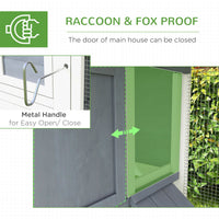 HKM-5929917 Spacious Chicken Coop with Nesting Boxes and Durable Weather-Resistant Design