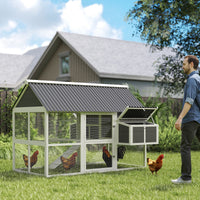 HKM-5929917 Spacious Chicken Coop with Nesting Boxes and Durable Weather-Resistant Design