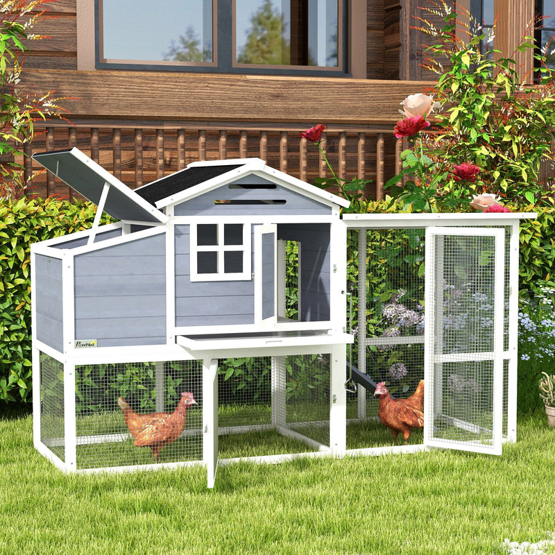 HKM-5929917 Spacious Chicken Coop with Nesting Boxes and Durable Weather-Resistant Design