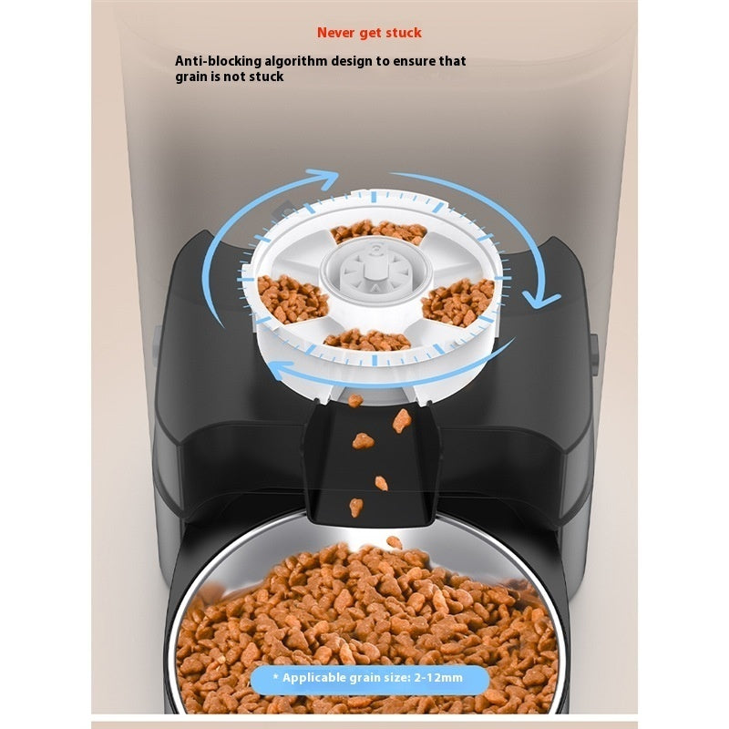 HKM-5930045 Automatic Pet Feeder for Cats - 3.5L and 5L Options with Double and Single Bowls