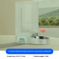 HKM-5930045 Automatic Pet Feeder for Cats - 3.5L and 5L Options with Double and Single Bowls
