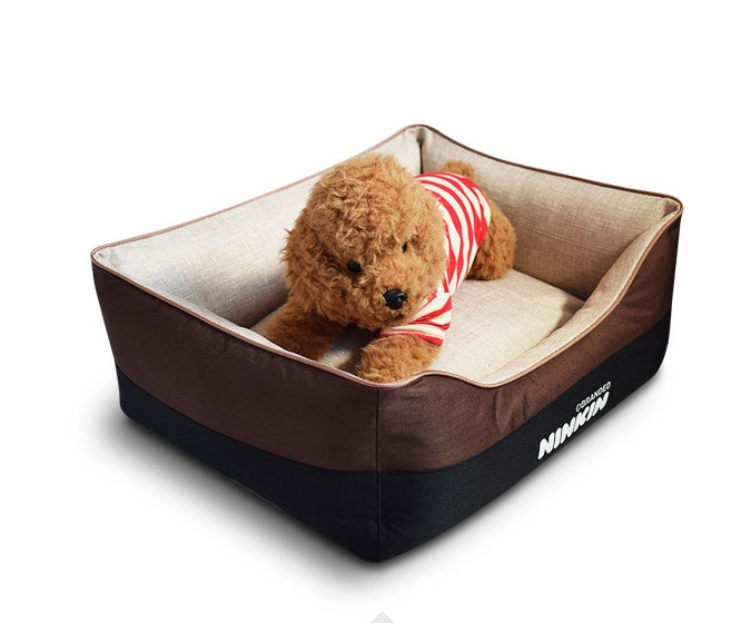 HKM-5930301 Removable and Washable Pet Bed for Bichon, Pitbull, Schnauzer, Shiba Inu, Samoyed, Labrador, Golden Retriever - Multiple Sizes Available