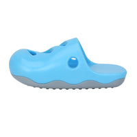 HKM-5931069 Pet Bath Massage Brush for Dogs - TPR Cleaning Tool with Quincuncial and Pointed Heads in Blue and Yellow
