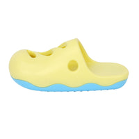 HKM-5931069 Pet Bath Massage Brush for Dogs - TPR Cleaning Tool with Quincuncial and Pointed Heads in Blue and Yellow