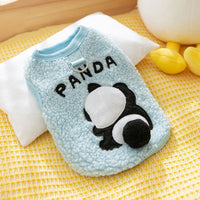 HKM-5931837 Fleece-Lined Winter Vest for Pets – Adorable Panda, Dinosaur & Tiger Designs, Sizes XS to XXL