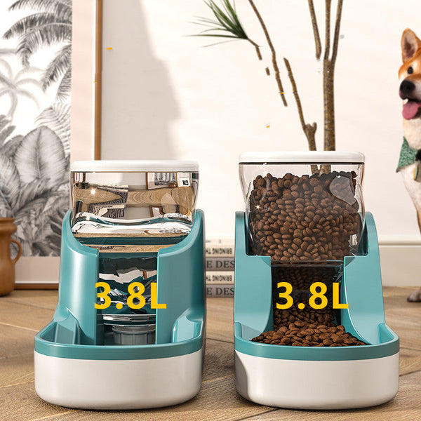 HKM-5932093 Automatic Pet Water Dispenser and Feeder ¨C Stylish Plastic Design in Multiple Colors