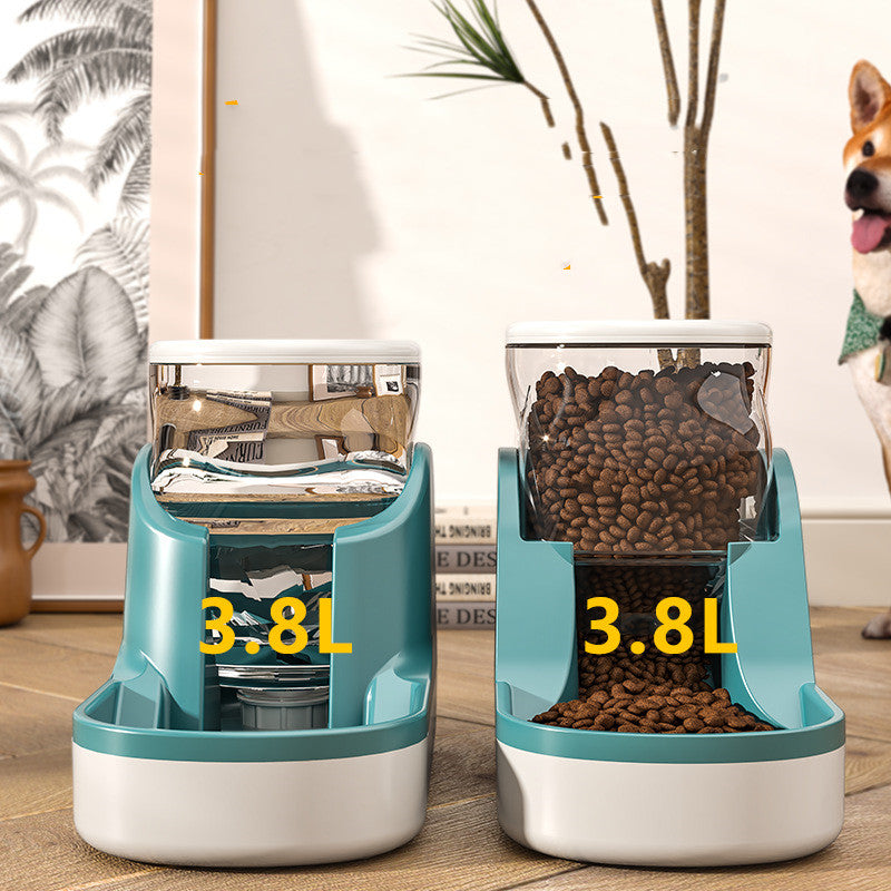 HKM-5932093 Automatic Pet Water Dispenser and Feeder ¨C Stylish Plastic Design in Multiple Colors