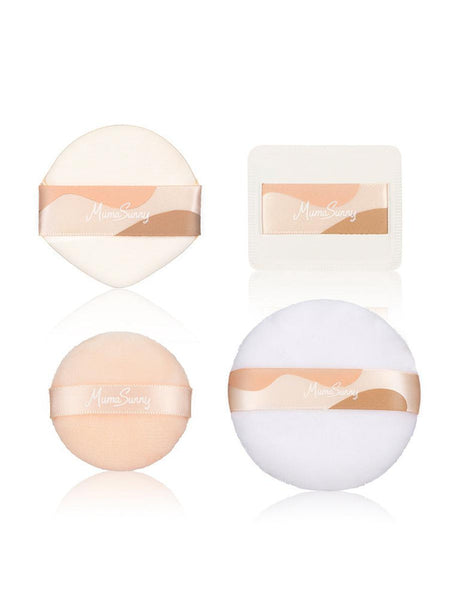 HKM-593299 Base Makeup Companion Puff Set for Adults - Versatile Makeup Application Tools in Yellow