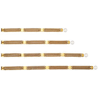 HKM-5934013 Double Row Metal Dog Chain Collar in Titanium Steel - Multiple Sizes Available