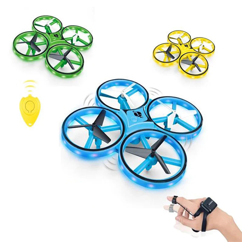 HKM-593491 Gravity Sensor Induction Drone with Remote Control, 8-Channel Quadcopter for Indoor and Outdoor Use