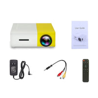 HKM-593555 1080P LED Mini High-Definition Projector with Portable Design and Built-in Speaker