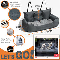 HKM-5938237 Waterproof Dog Kennel Car Mat for Outdoor Travel - Available in Gray, Dark Green, and Blue