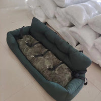 HKM-5938237 Waterproof Dog Kennel Car Mat for Outdoor Travel - Available in Gray, Dark Green, and Blue