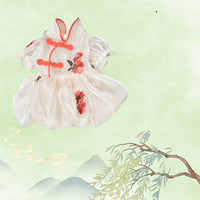 HKM-5938365 Lightweight Summer Cat Hanfu Dress in Various Sizes - Polyester Fabric