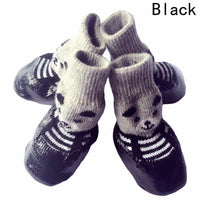 HKM-5938621 Waterproof Non-Slip Pet Shoes for Dogs and Cats - Set of 4, Cotton & Rubber, Available in Sizes S, M, L